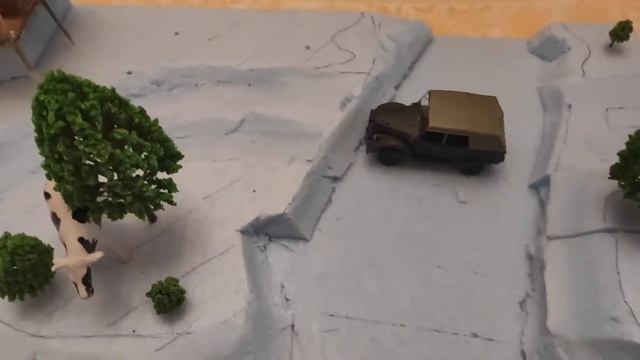 Диорама в масштабе 1:43. Передвижение Советской военной техники. Часть 1-я. смотреть онлайн