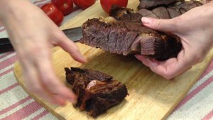 Копченая говядина (сухой посол)