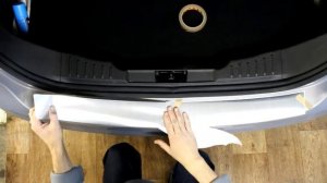 Наклейка на задний бампер для Ford Focus 3 (Форд Фокус 3)(седан)йка на задний бампер для Ford Focus