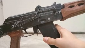 Обзор на макет автомата АКС-74У из дерева