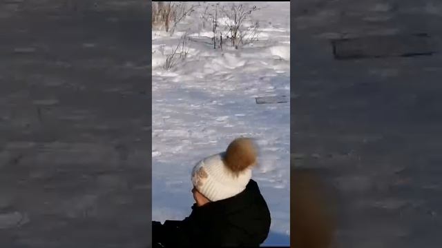 С горки лихо прокачусь