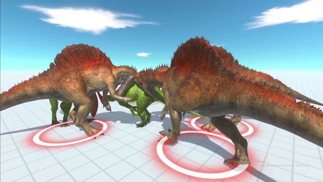 3 спинозавра vs всех хищников и травоядных смотреть онлайн