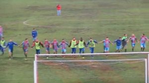 Catania - Monopoli 1-0; La squadra sotto la curva