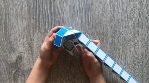 Как сложить HEART СЕРДЦЕ из змейки 36 элементов - how to make a rubik's snake heart / змейка Рубика