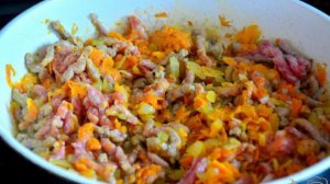 Бигус с капустой, фаршем и рисом.