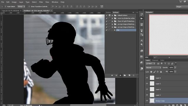 Grunge Image Photoshop Action смотреть онлайн