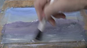 Зима Акрил на бумаге. Рисуем как акварелью. Winter in Acrylics. Paint like in watercolour on Paper