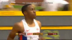 David Omoregie 13.24 (+0.7m/s) 6th heat World Junior Championships 2014 