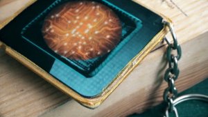 Сделал брелок для ключа из старого процессора.