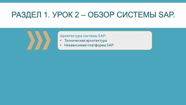 001_Обзор системы SAP