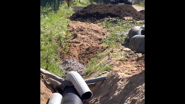 Как из Грязной канавы на даче сделать газон ?#дача #дачныйвлог #строительство #благоустройство