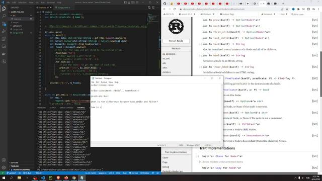 Simple WebScraper in Rust | Learning Rust and Vim part 4