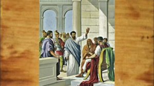 о.Іван Лозинський:"Апостол Павло свідчить перед новим намісником Фестом та царем Агріппою.(Дії 25гл