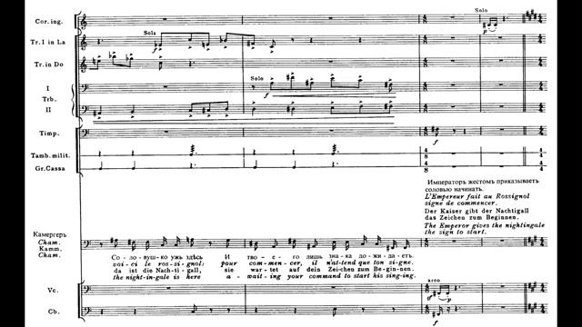 The Nightingale by Igor Stravinsky (Audio Full Score)