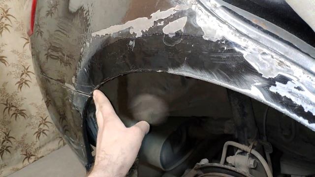 Тойота Камри. Ремонт кузова. Ремонт заднего крыла смотреть онлайн