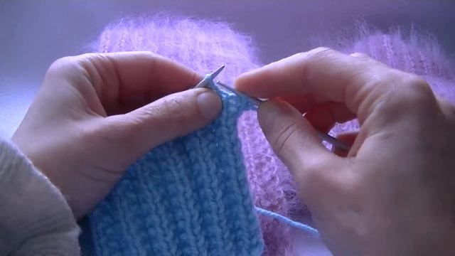 Вяжем узор польская резинка для снуда. смотреть онлайн