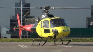 Вертолет Eurocopter AS-350 B3 "Ecureuil"  (UTair) - буксировка-запуск-взлет/ HELICOPTER / Москва /