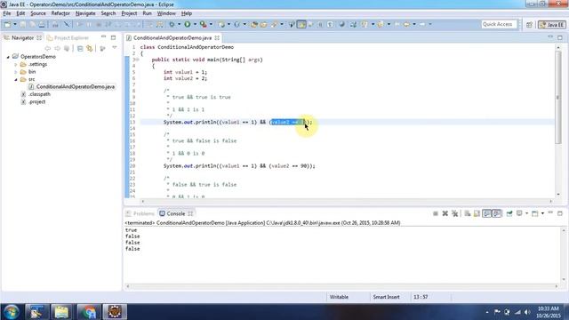 Java Conditional-And Operator | Java Tutorial