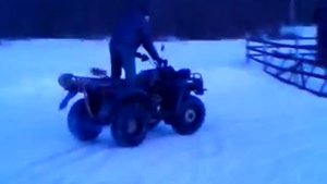 Квадроцикл Рысь-2 по снегу