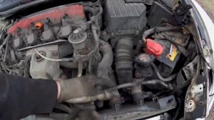 Промывка основного радиатора Хонда Цивик 4D.