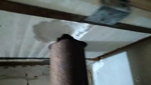 Потолочный печной проход в бане.