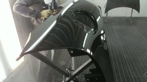 Sata 5000 RP, clear coat PPG 8131. Part 1