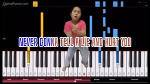 NEVER GONNA GIVE YOU UP #Piano #Karaoke #NotKdramaOST
