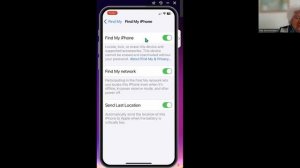 Включаем функцию Найти телефон (Find my iPhone)