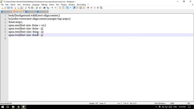 SASS Tutorial Part 7 ( Number and color operations ) In Banlga смотреть онлайн