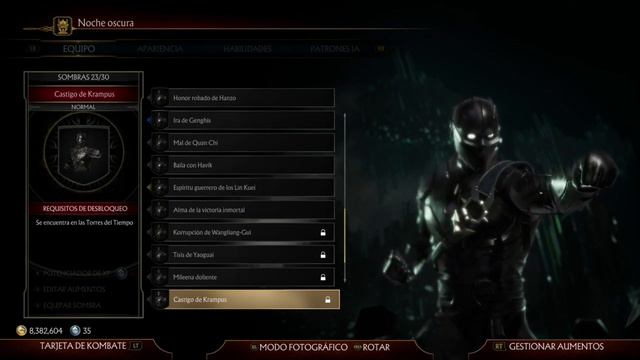 Mortal Kombat 11 | Noob Saibot | Todos los Trajes, Intros y Poses |