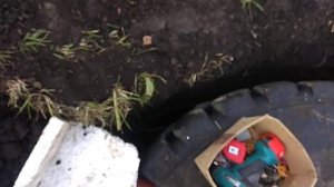 Септик из белазовских покрышек