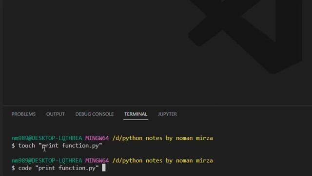 Print function in python