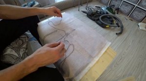 Как сделать мягкий табурет  реставрация старого стула