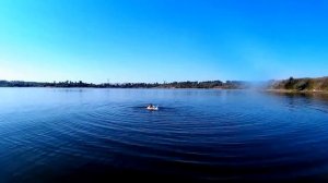 Ловит рыбу руками