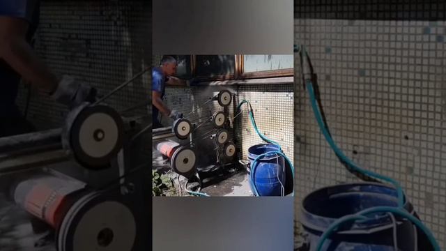 Алмазная резка. Последовательность работы с МИНИ-канаткой