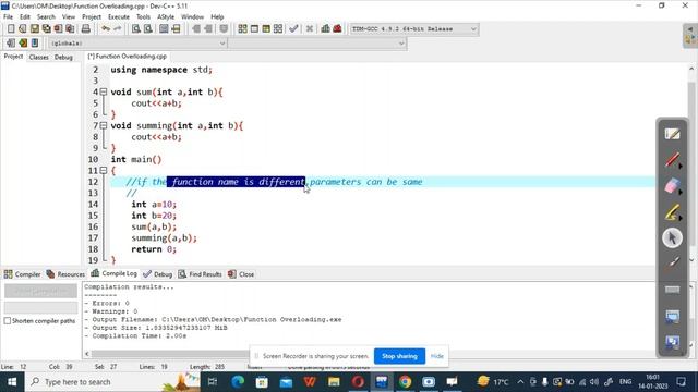 14. Function Overloading and Variable Scope | C++ Tutorial | Lecture 14