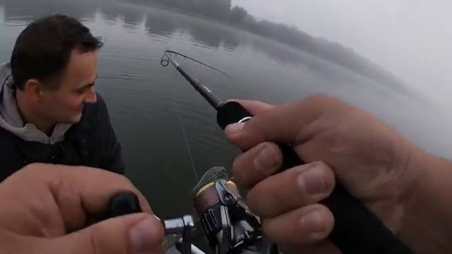 Река Ока, джиг и щука на 3 кг с первого заброса. смотреть онлайн