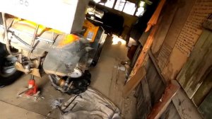 РЕМОНТ АМОРТИЗАТОРА квадроцикла CF мото Х6. ПОГНУЛ  шток .