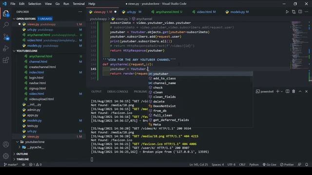 Youtube Clone In Django #21: User Can See Any Youtuber Channel | CodeWithSingh смотреть онлайн