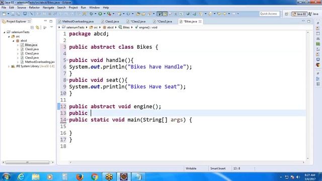 Selenium 22: Java PolyMorphism, Abstraction