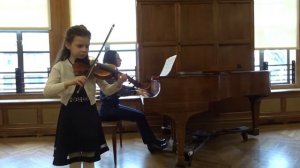 Mila's Violin Recital. Kuchler, Concertino.