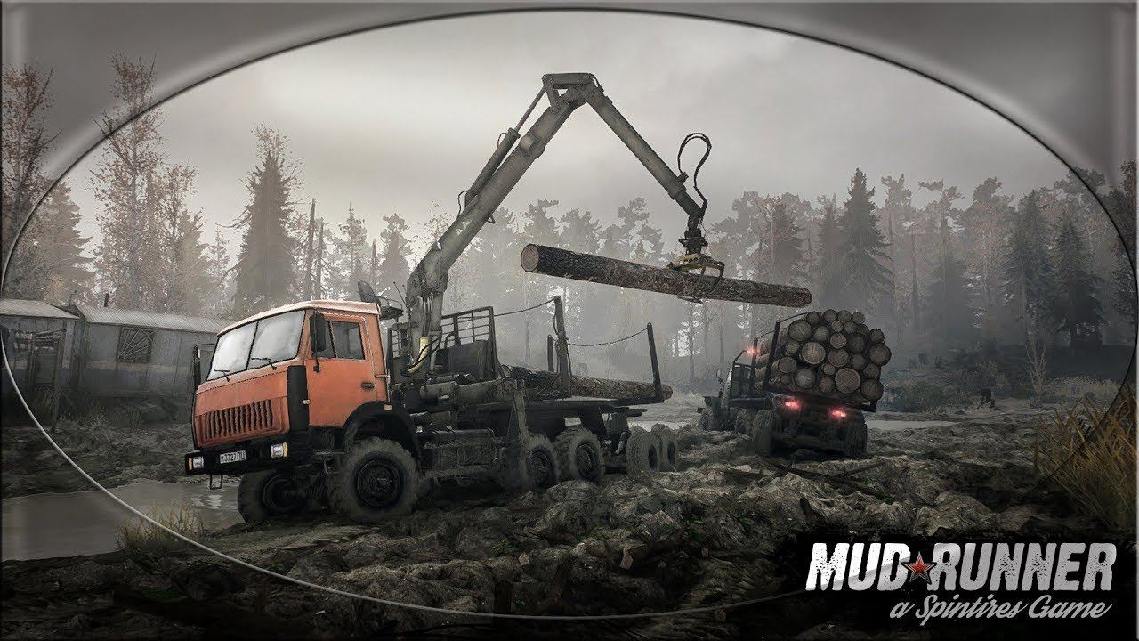 Spintires: MudRunner - Катаем на KRAZ-6316, карта "Ионесси 2".