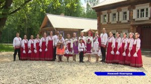 Ансамбль народной песни и танца «Любава» исполнили песню «Красно Солнышко» на Щелоковском хуторе