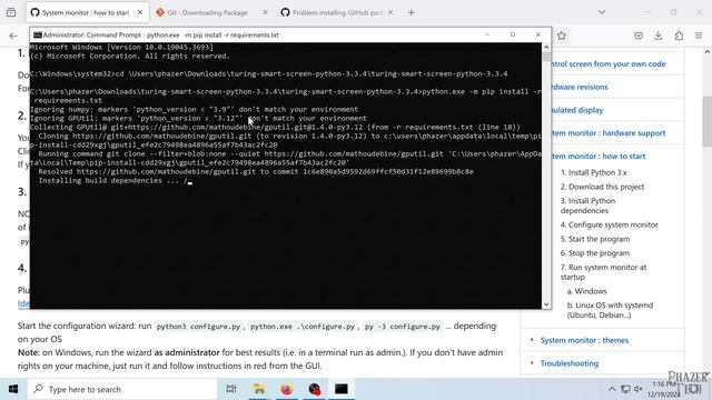 Windows Guide - Python - Turing Smart Screen System Monitor смотреть онлайн