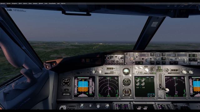 Catania Sunset Landing - Sunset Approach in the SkyUp Airlines 737-800 смотреть онлайн