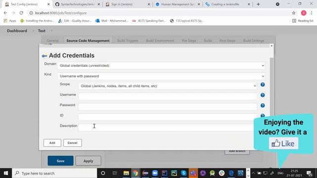 Jenkins How to add GitHub Credentials |Jenkins GitHub Credentials|Jenkins Tutorial for Beginners #1