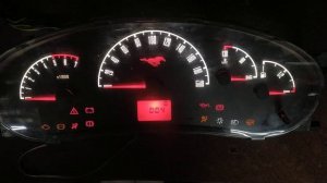 пересвет комбинации приборов приора с плавным розжигом и режимом день ночь