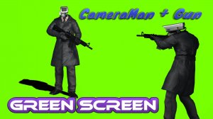 Green Screen - CameraMan с оружием I Gun I Персонаж с камерой вместо головы