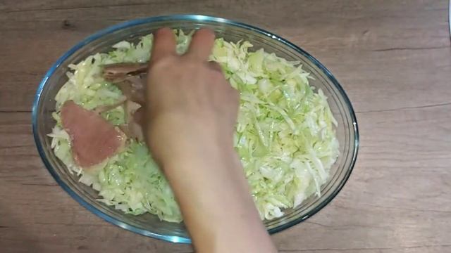 Вкусная быстрая запеканка из капусты с мясом ?