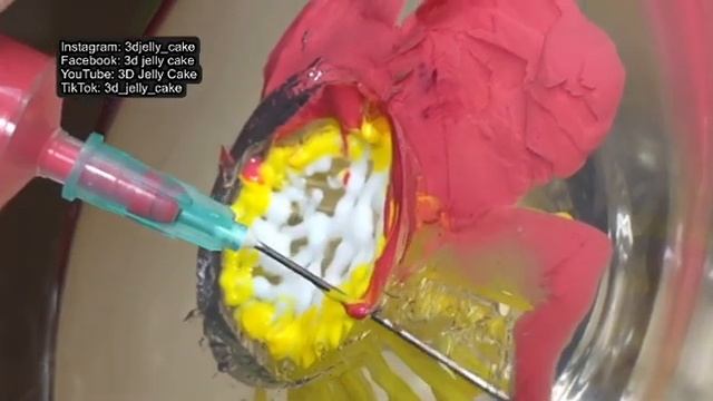 3d jelly how do it easy without tools, 3д желе в стаканчиках как сделать легко , 3D želė torta